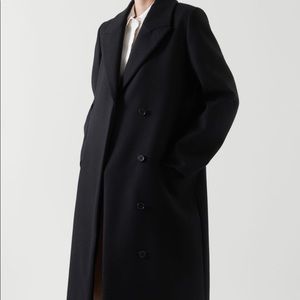 COS Black Wool Peacoat size 6